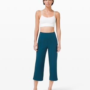 Lululemon Align Wide Leg Crop 23" in Blue Borealis